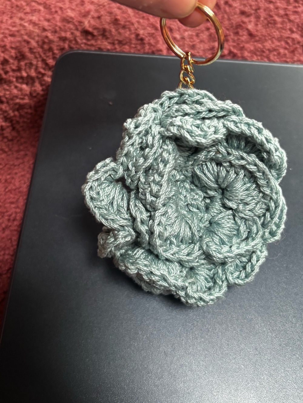Pick One! Handmade Crochet Flower Keychains | Floral Bag Charm Accessories - Picture 7 of 8